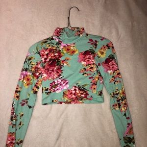 Floral crop top